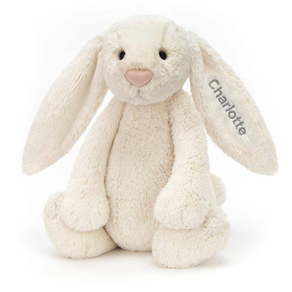 Peluche Jellycat Bashful Cream Coelhinha Huge,51cm x 21cm x 12cm Branco | Portugal  TMURJ-9540