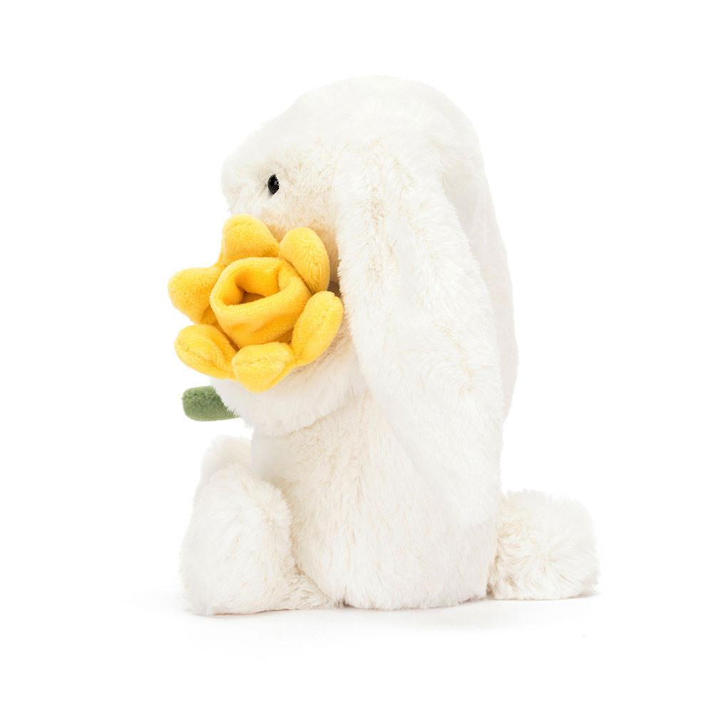 Peluche Jellycat Bashful Daffodil Coelhinha,18cm x 9cm x 8cm Branco | Portugal  ZGAPW-8154