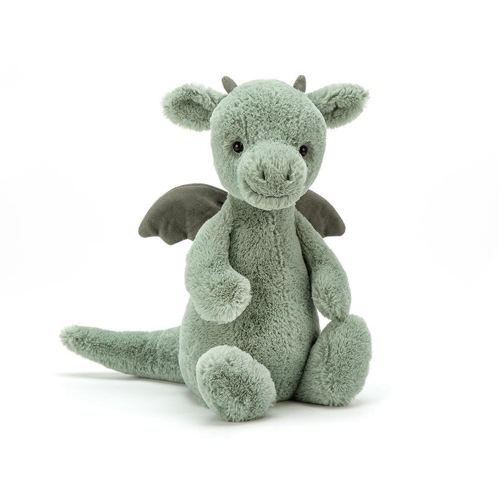 Peluche Jellycat Bashful Dragon,31cm x 12cm x 9cm Verdes | Portugal  UWATN-8725
