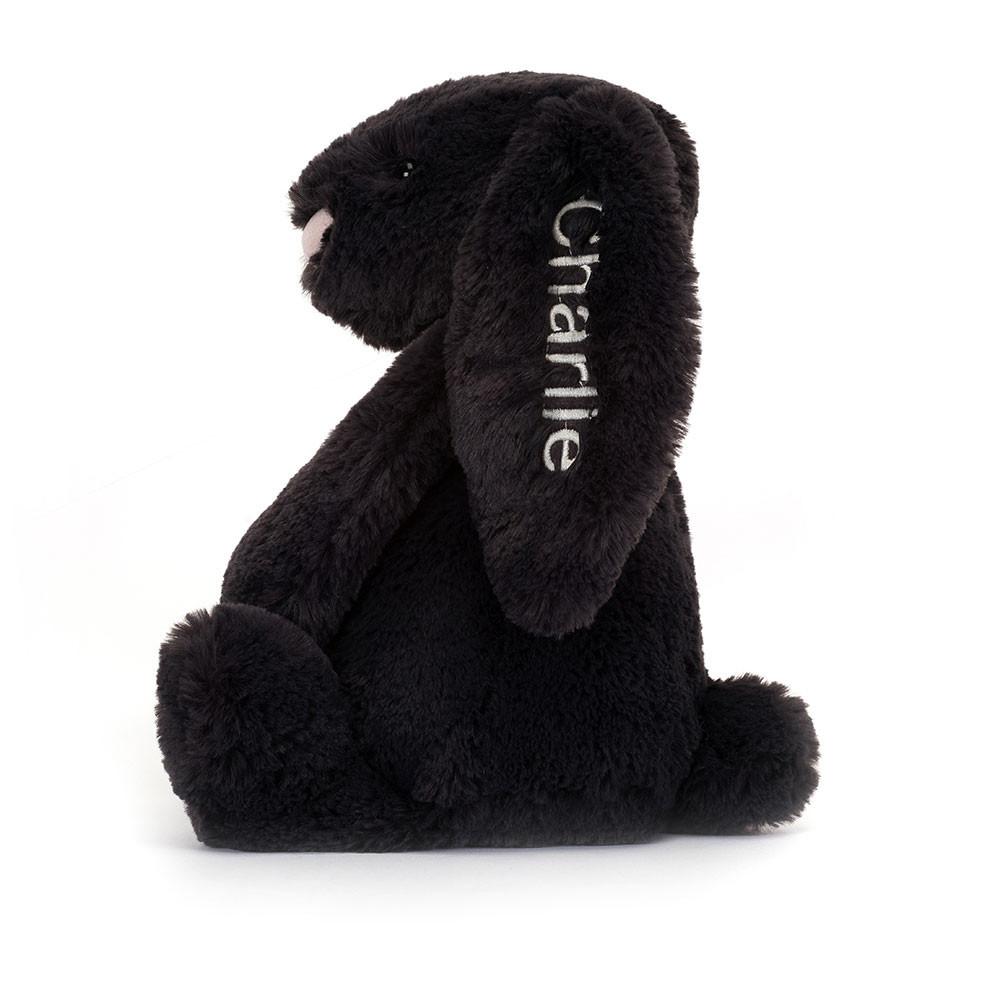 Peluche Jellycat Bashful Inky Coelhinha Medium,31cm x 12cm x 9cm Pretas | Portugal  QYTXW-0748