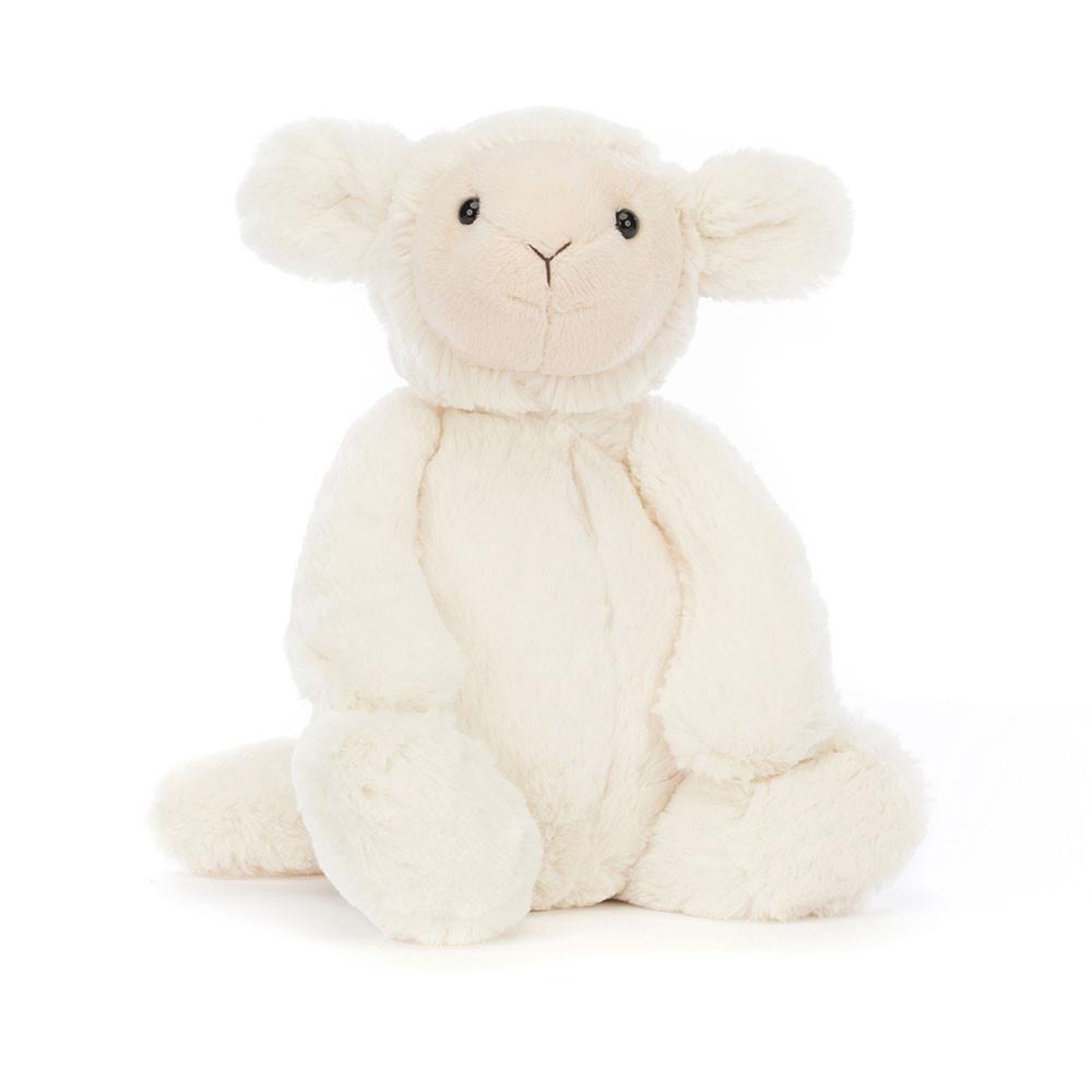 Peluche Jellycat Bashful Lamb,31cm x 12cm x 9cm Branco | Portugal  TZBUR-4791