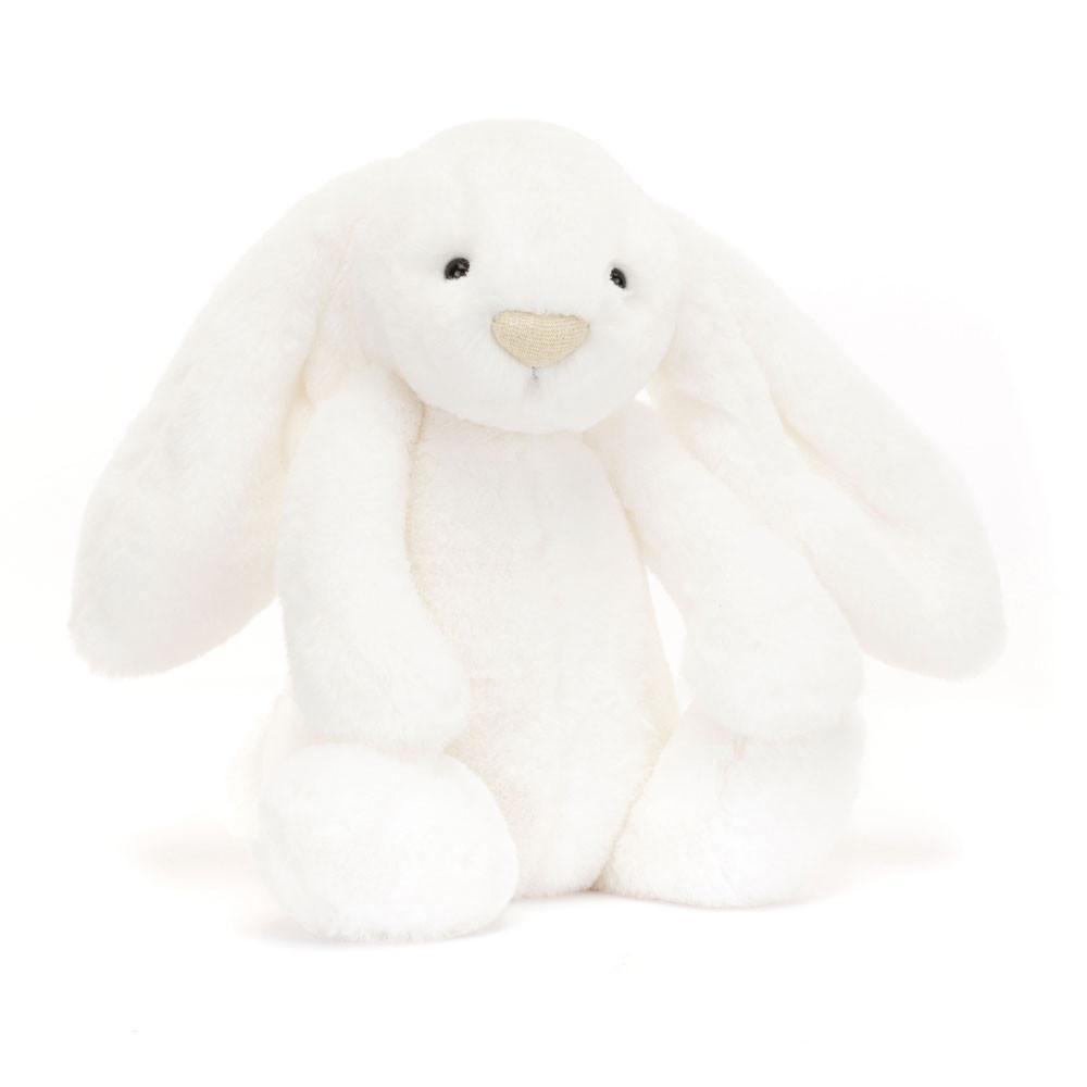 Peluche Jellycat Bashful Luxe Coelhinha Luna,31cm x 12cm x 9cm Branco | Portugal  DPZJR-4703