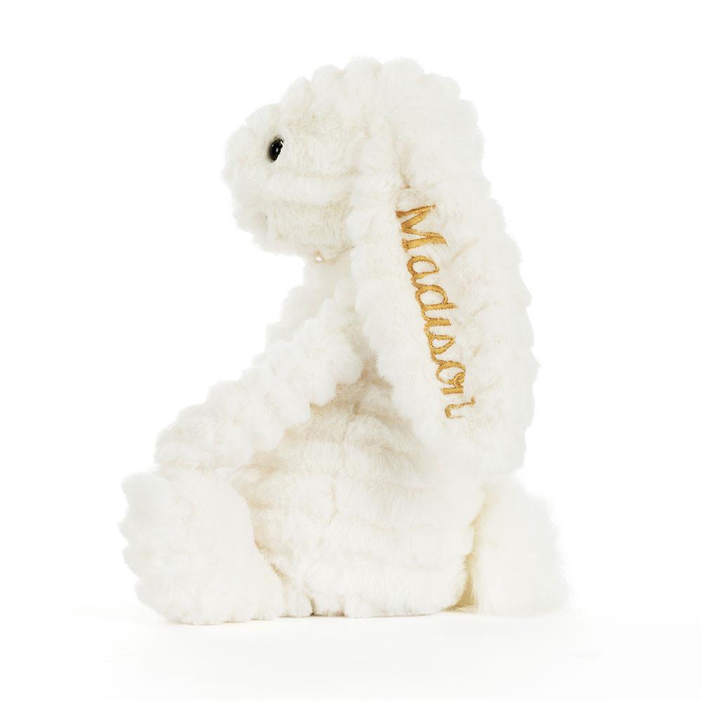 Peluche Jellycat Bashful Luxe Coelhinha Nimbus,31cm x 12cm x 9cm Branco | Portugal  EUBRY-4859