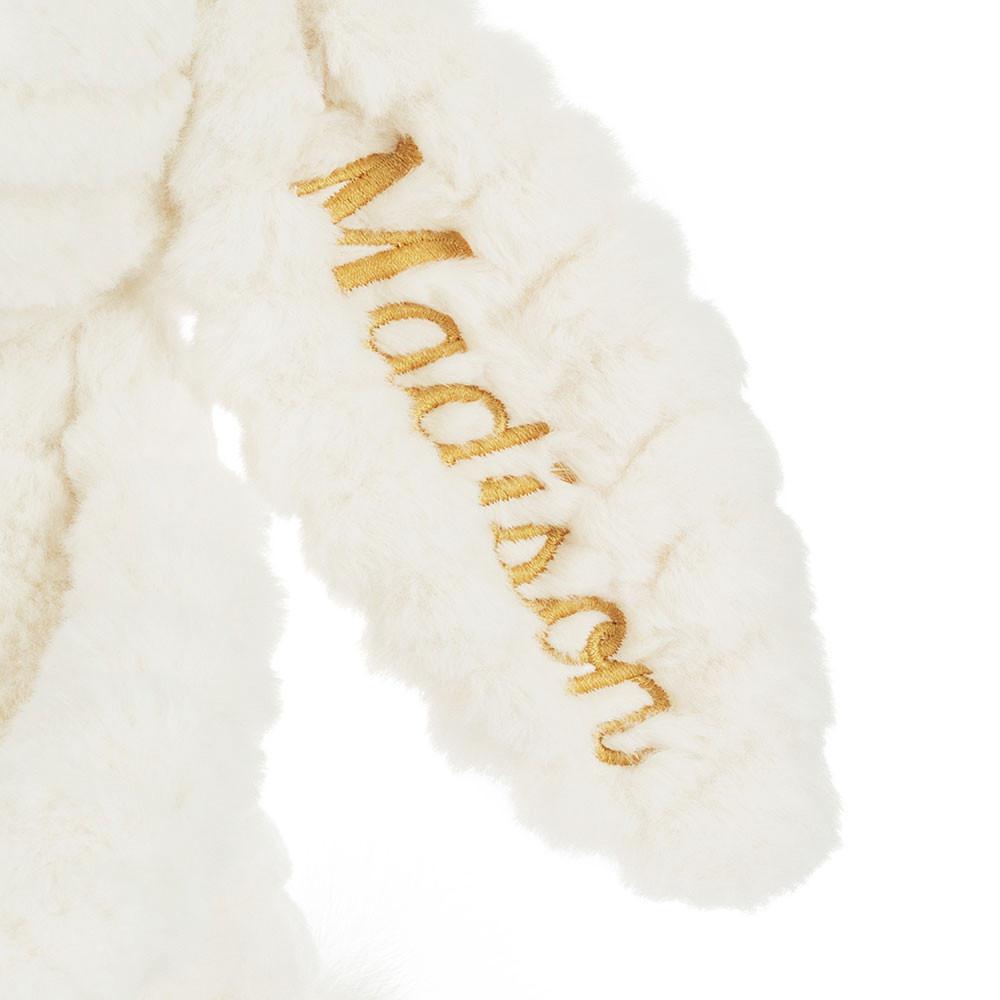Peluche Jellycat Bashful Luxe Coelhinha Nimbus,31cm x 12cm x 9cm Branco | Portugal  EUBRY-4859