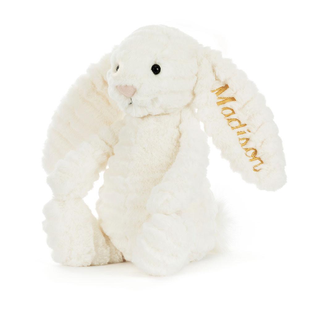 Peluche Jellycat Bashful Luxe Coelhinha Nimbus,31cm x 12cm x 9cm Branco | Portugal  EUBRY-4859