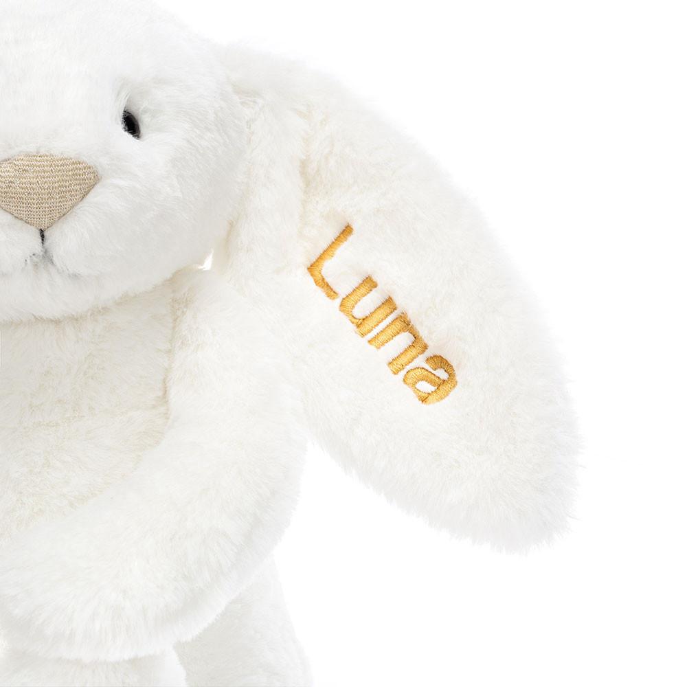Peluche Jellycat Bashful Luxe Coelhinha Luna Medium,51cm x 21cm x 12cm Branco | Portugal  GQDPF-3861