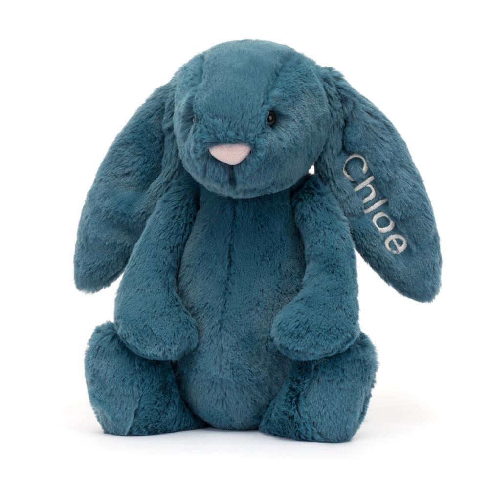 Peluche Jellycat Bashful Mineral Coelhinha Medium,31cm x 12cm x 9cm Azuis | Portugal  MNSIZ-2149