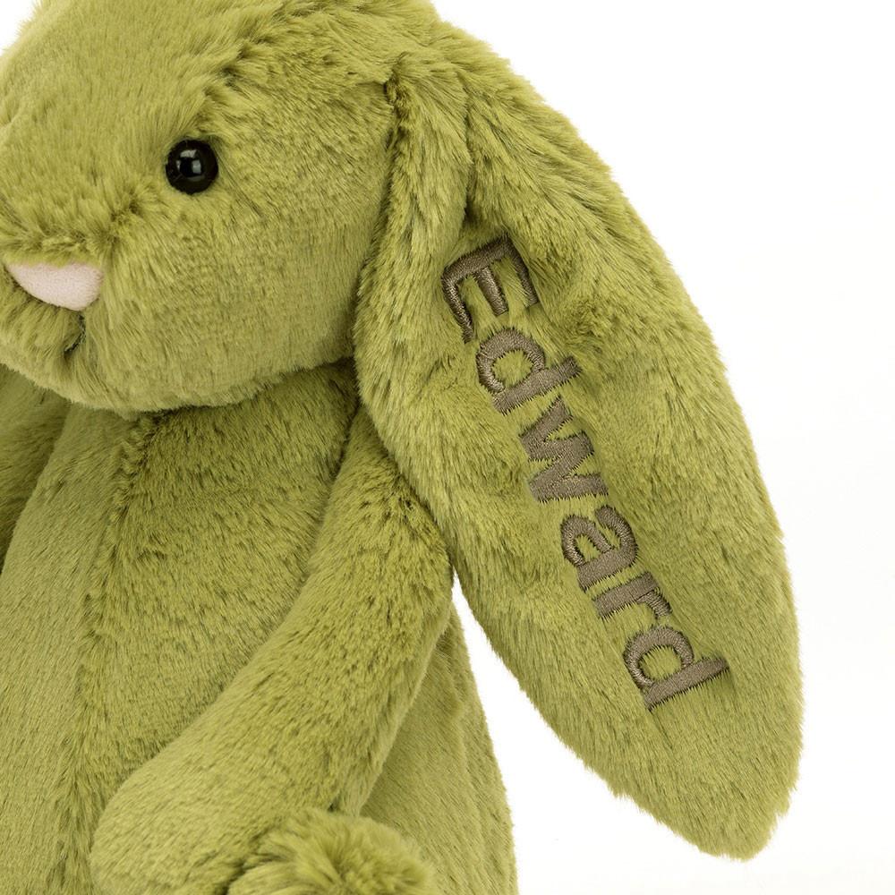 Peluche Jellycat Bashful Moss Coelhinha Medium,31cm x 12cm x 9cm Verdes | Portugal  NQDZM-2148