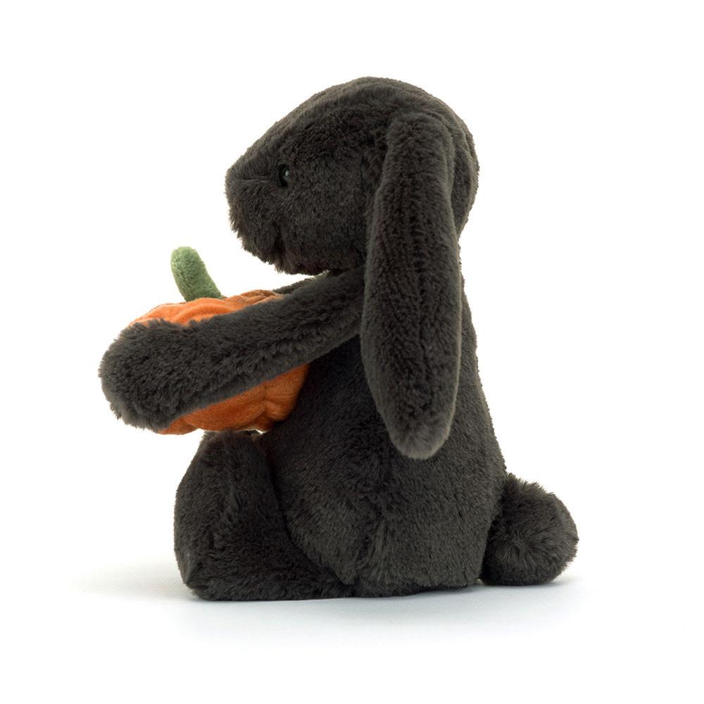 Peluche Jellycat Bashful Pumpkin Coelhinha,31cm x 12cm x 9cm Pretas | Portugal  WVFZS-6410