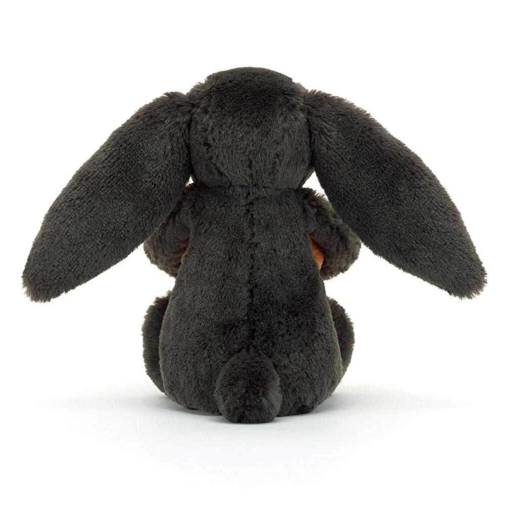 Peluche Jellycat Bashful Pumpkin Coelhinha,31cm x 12cm x 9cm Pretas | Portugal  WVFZS-6410