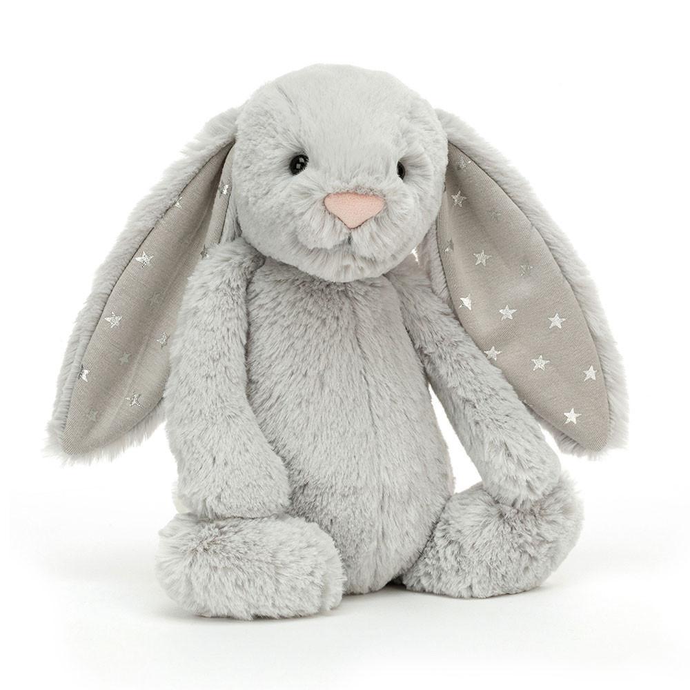 Peluche Jellycat Bashful Shimmer Coelhinha,31cm x 12cm x 9cm Cinzentas | Portugal  QWRNU-7368