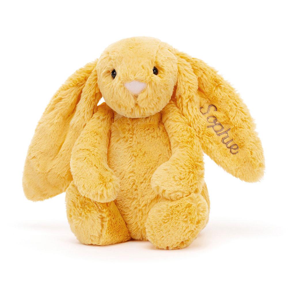 Peluche Jellycat Bashful Sunshine Coelhinha Medium,31cm x 12cm x 9cm Amarelas | Portugal  WBHCN-7528