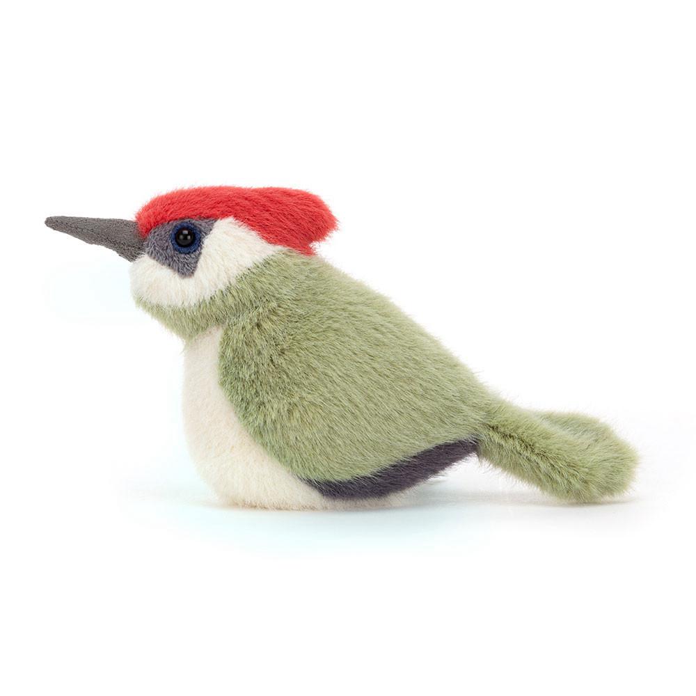 Peluche Jellycat Birdling Woodpecker,10cm x 7cm x 9cm Verdes | Portugal  APVUG-9085