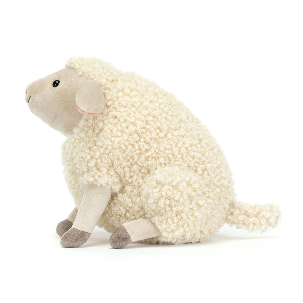 Peluche Jellycat Burly Boo Sheep,20cm x 11cm x 14cm Branco | Portugal  VYOFQ-9637