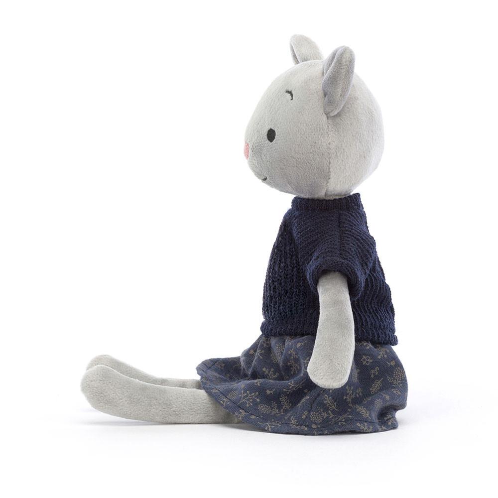 Peluche Jellycat Coquette Cutie Cat,9.4in x 2.4in x 1.6in Cinzentas | Portugal  HFNRE-1574