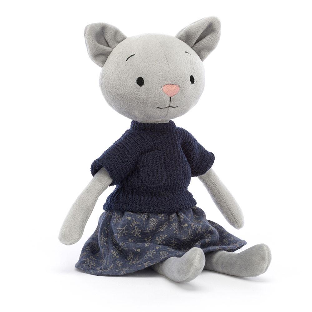 Peluche Jellycat Coquette Cutie Cat,9.4in x 2.4in x 1.6in Cinzentas | Portugal  HFNRE-1574