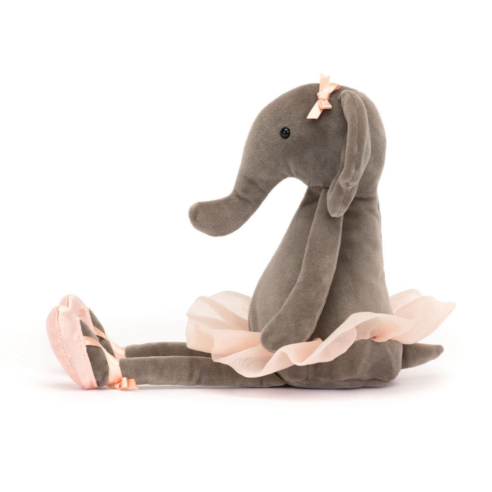 Peluche Jellycat Dancing Darcey Elephant,33cm x 9cm x 8cm Cinzentas | Portugal  FOATE-0825