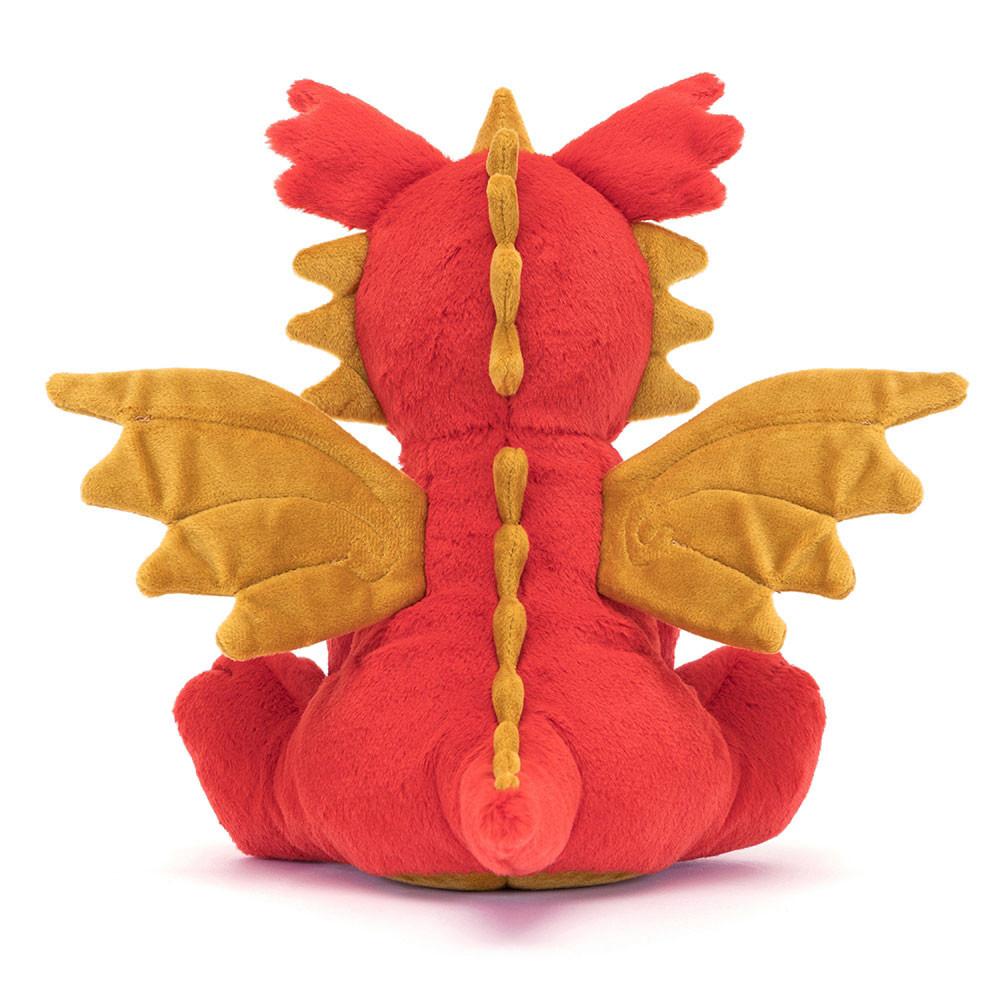 Peluche Jellycat Darvin Dragon,24cm x 20cm x 12cm Vermelhas | Portugal  QCRTA-1739