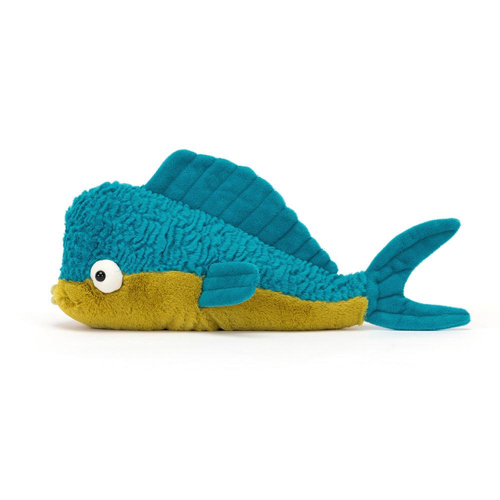 Peluche Jellycat Delano Dorado Fish,12cm x 9cm x 24cm Azuis | Portugal  UKNDX-7154