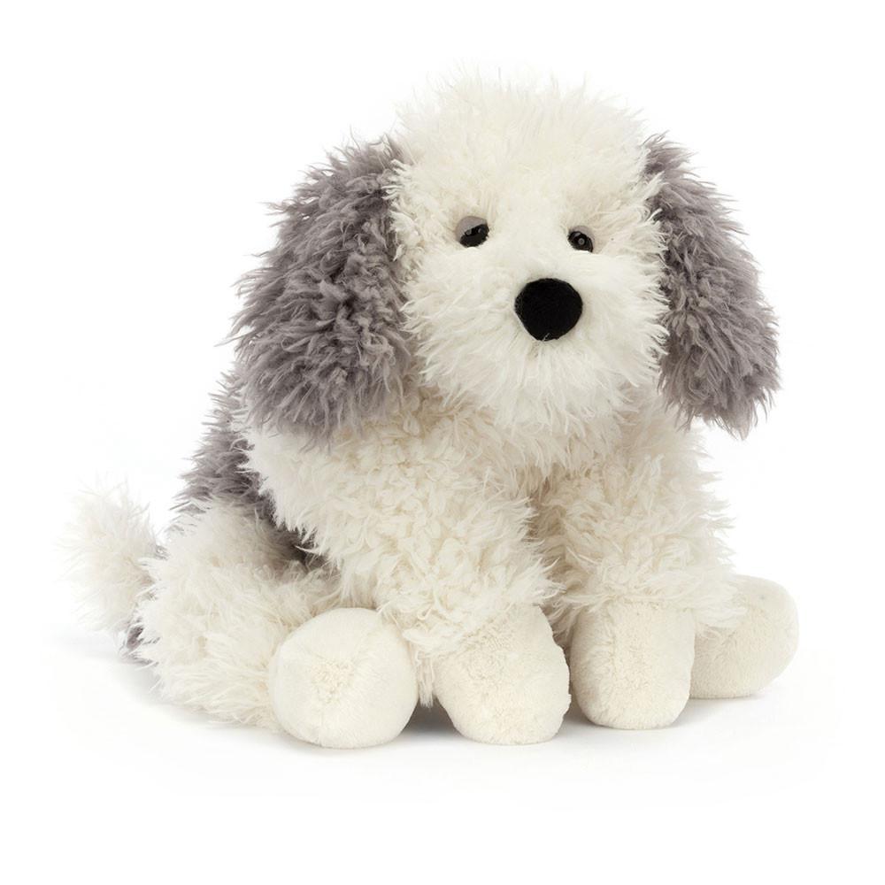 Peluche Jellycat Floofie Sheepdog,16cm x 20cm x 47cm Branco | Portugal  LSHUD-0683