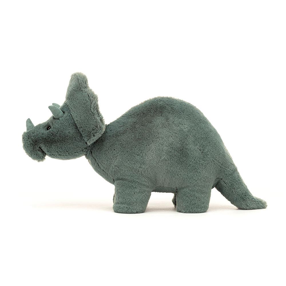 Peluche Jellycat Fossilly Triceratops,6.7in x 4.7in x 11.4in Verdes | Portugal  EJXAL-1548