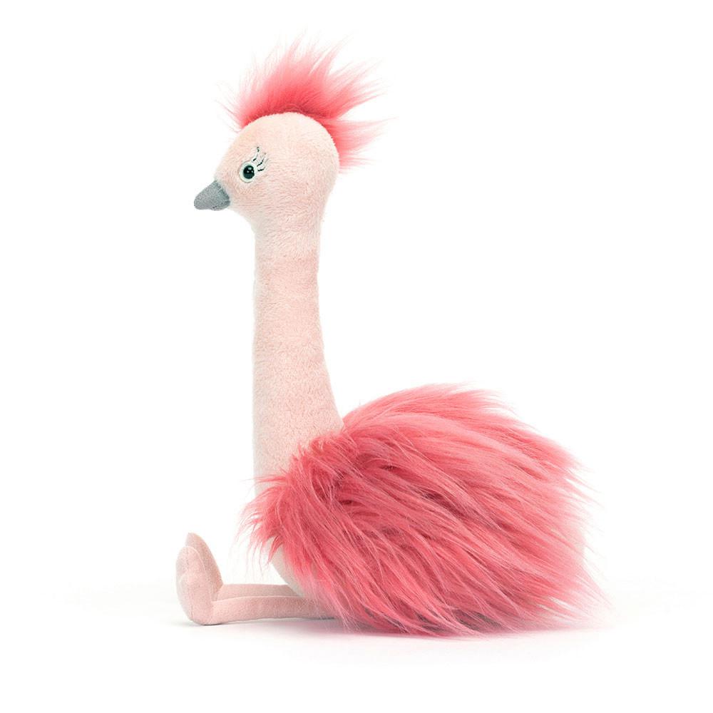 Peluche Jellycat Fou Fou Ostrich,31cm x 14cm x 15cm Rosa | Portugal  REHSU-3129