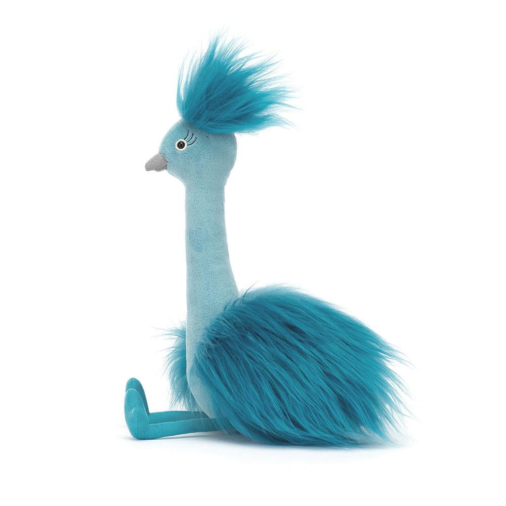 Peluche Jellycat Fou Fou Peacock,31cm x 14cm x 15cm Azuis | Portugal  AGBJR-5362