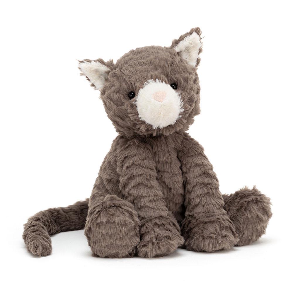 Peluche Jellycat Fuddlewuddle Cat,23cm x 13cm x 9cm Cinzentas | Portugal  BXUJC-3986