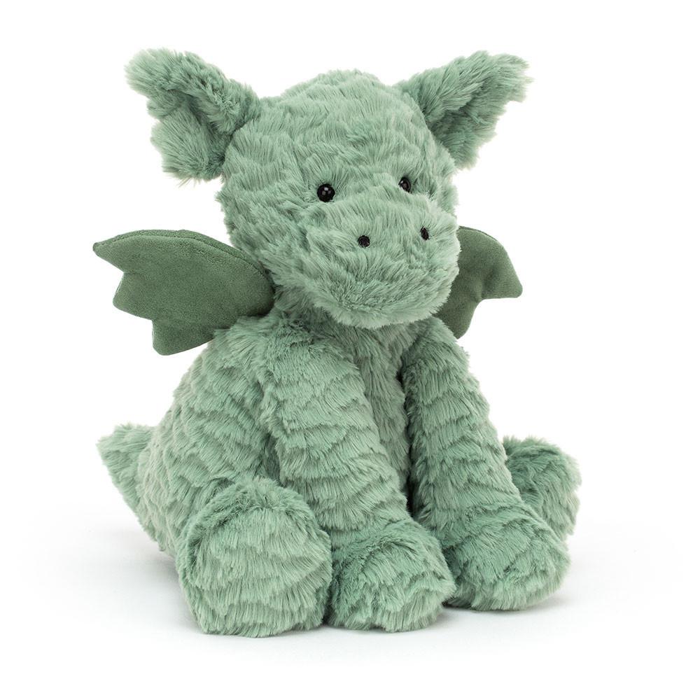 Peluche Jellycat Fuddlewuddle Dragon,23cm x 13cm x 9cm Verdes | Portugal  JARCU-7031
