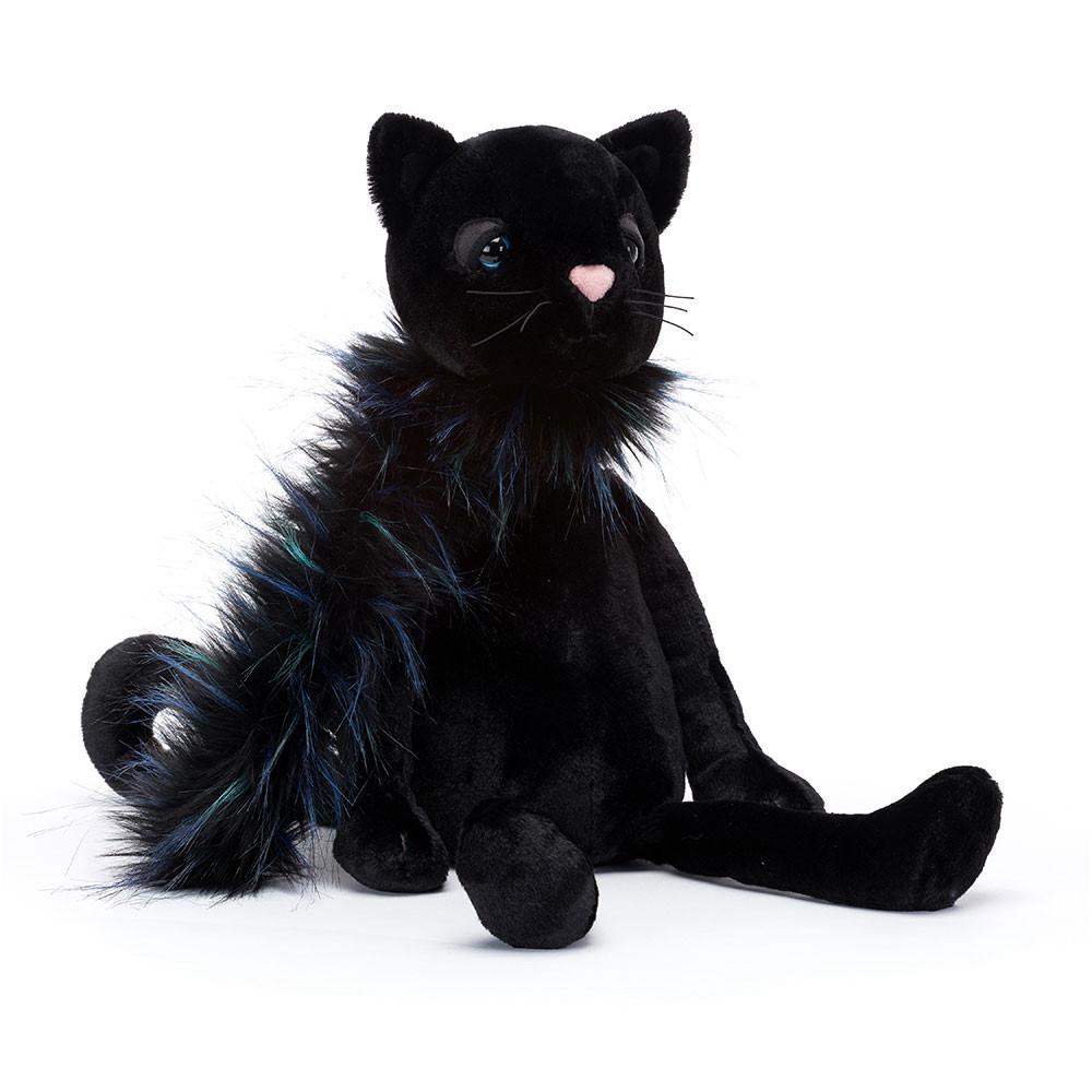 Peluche Jellycat Glamorama Cat,16.9in x 3.9in x 3.9in Pretas | Portugal  CJGSN-7061