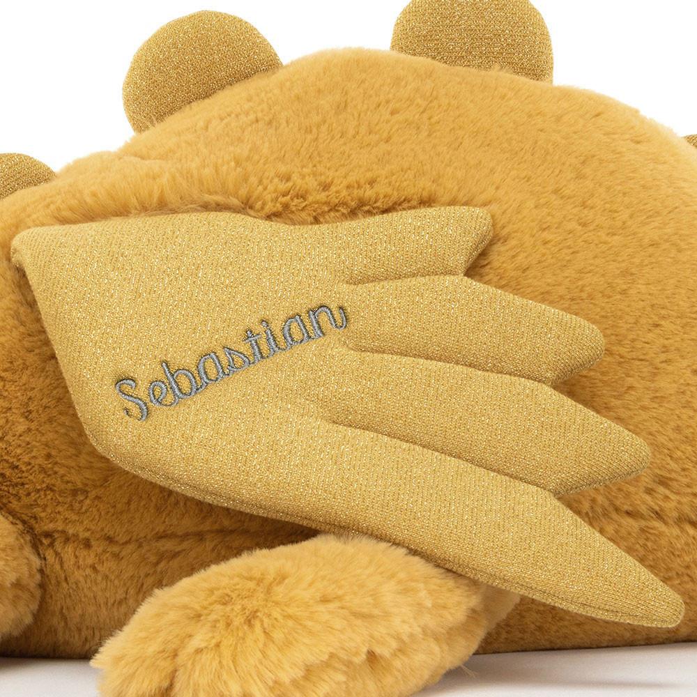 Peluche Jellycat Golden Dragon Huge,19cm x 20cm x 66cm Amarelas | Portugal  YBOFH-5714
