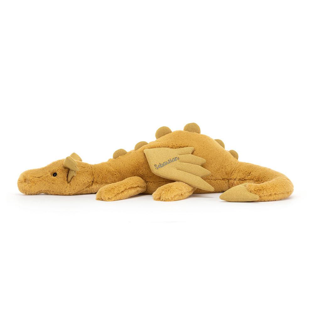 Peluche Jellycat Golden Dragon Huge,19cm x 20cm x 66cm Amarelas | Portugal  YBOFH-5714