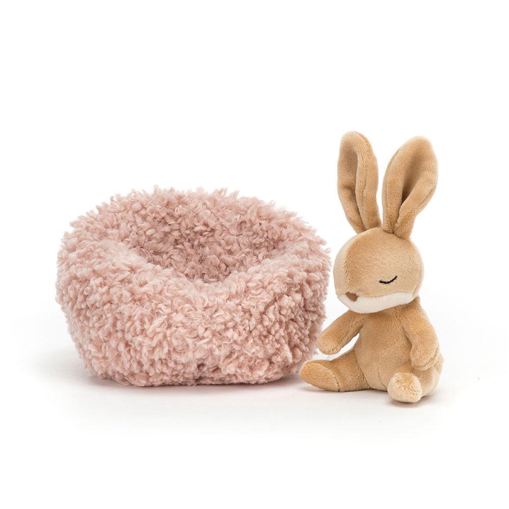 Peluche Jellycat Hibernating Coelhinha,9cm x 13cm x 13cm Bege | Portugal  ZRYXN-6907