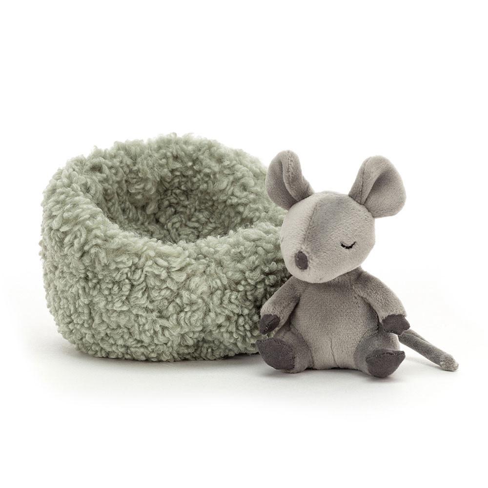 Peluche Jellycat Hibernating Mouse,9cm x 13cm x 13cm Cinzentas | Portugal  EOMLU-2458