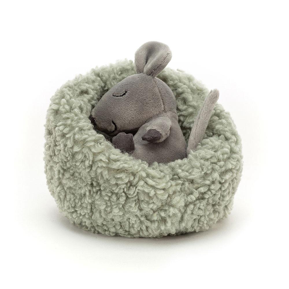 Peluche Jellycat Hibernating Mouse,9cm x 13cm x 13cm Cinzentas | Portugal  EOMLU-2458