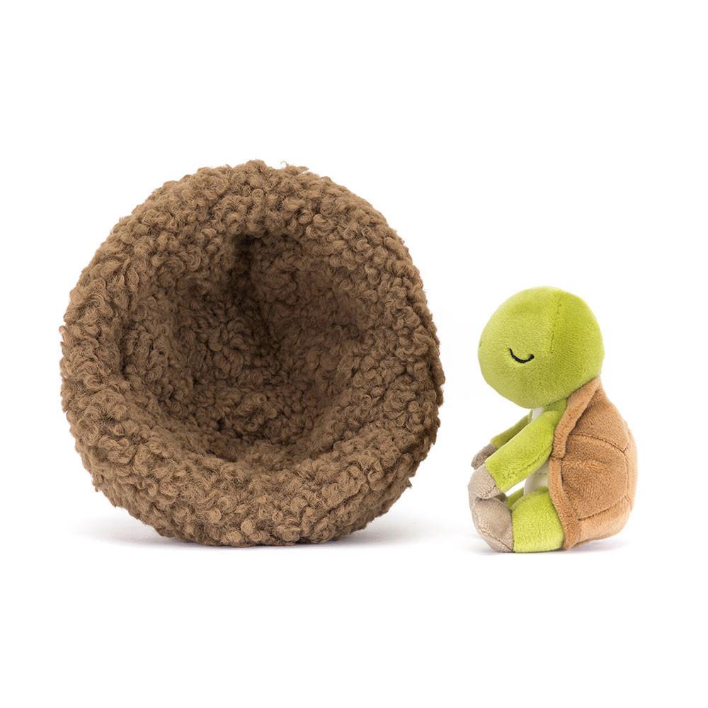 Peluche Jellycat Hibernating Tortoise,9cm x 13cm x 13cm Verdes | Portugal  RGBPJ-9561