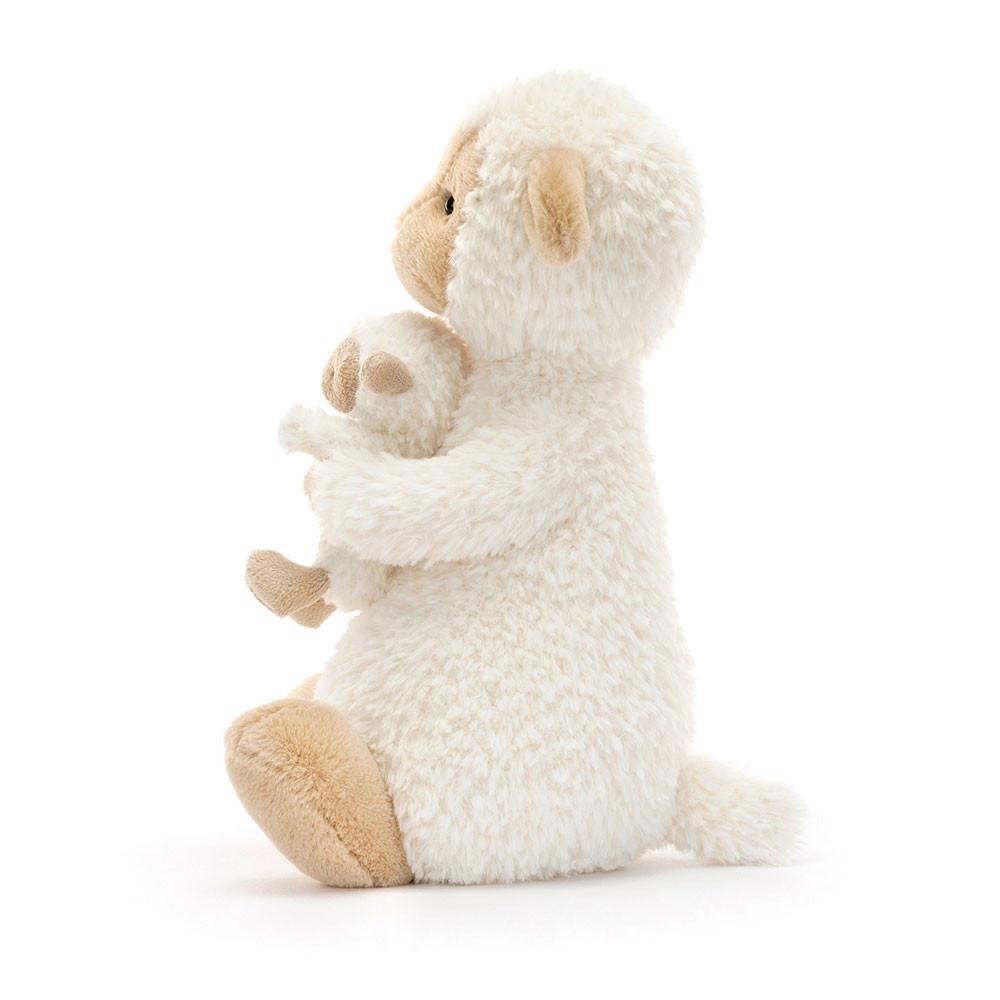 Peluche Jellycat Huddles Sheep,26cm x 14cm x 10cm Branco | Portugal  WXGLV-6594