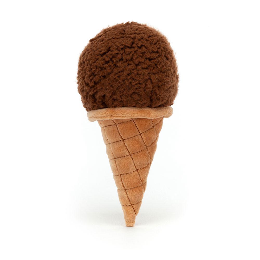 Peluche Jellycat Irresistible Ice Cream Chocolate,17cm x 8cm x 7cm Marrom | Portugal  FOENS-0149