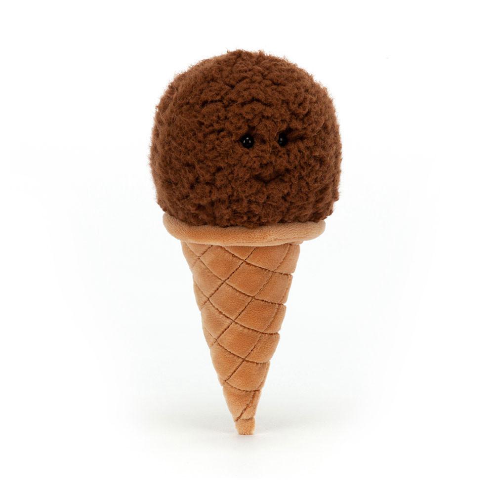 Peluche Jellycat Irresistible Ice Cream Chocolate,17cm x 8cm x 7cm Marrom | Portugal  FOENS-0149