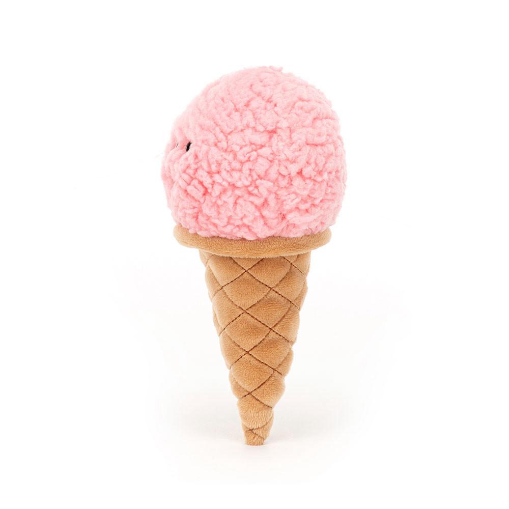 Peluche Jellycat Irresistible Ice Cream Strawberry,17cm x 8cm x 7cm Rosa | Portugal  ZSVPU-5439