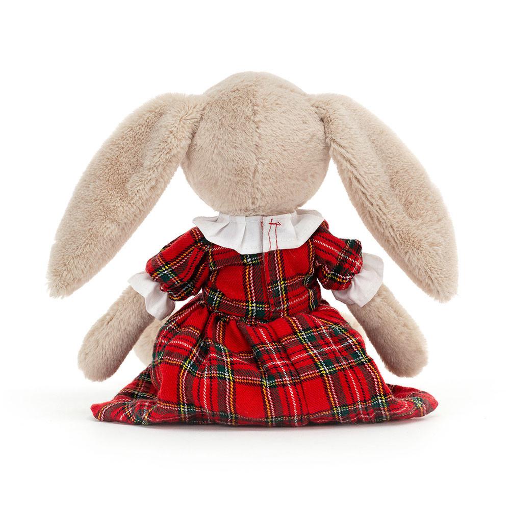 Peluche Jellycat Lottie Coelhinha Tartan,27cm x 7cm x 5cm Bege | Portugal  HLAPT-6045