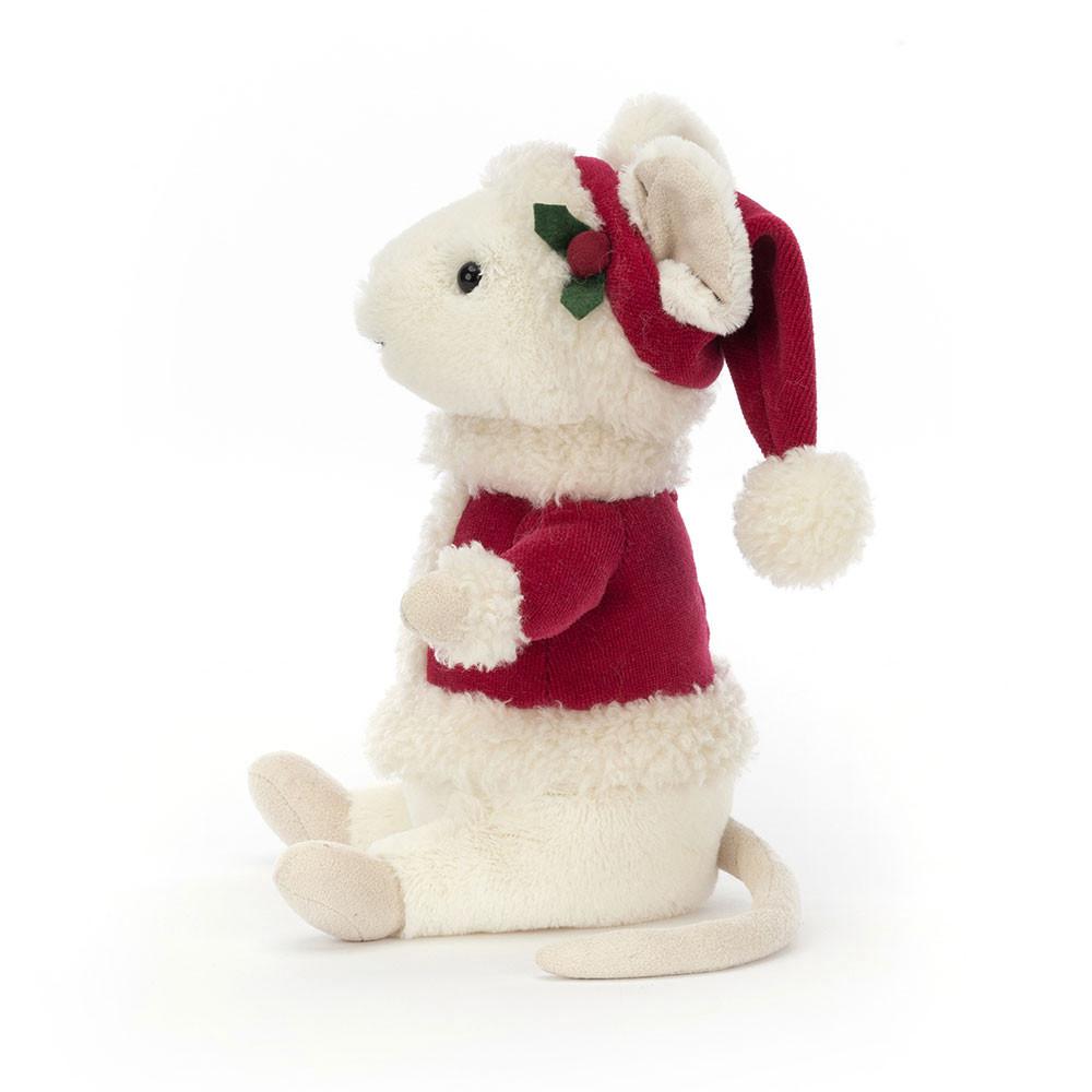 Peluche Jellycat Merry Mouse,18cm x 9cm x 9cm Branco | Portugal  VGXRB-5140
