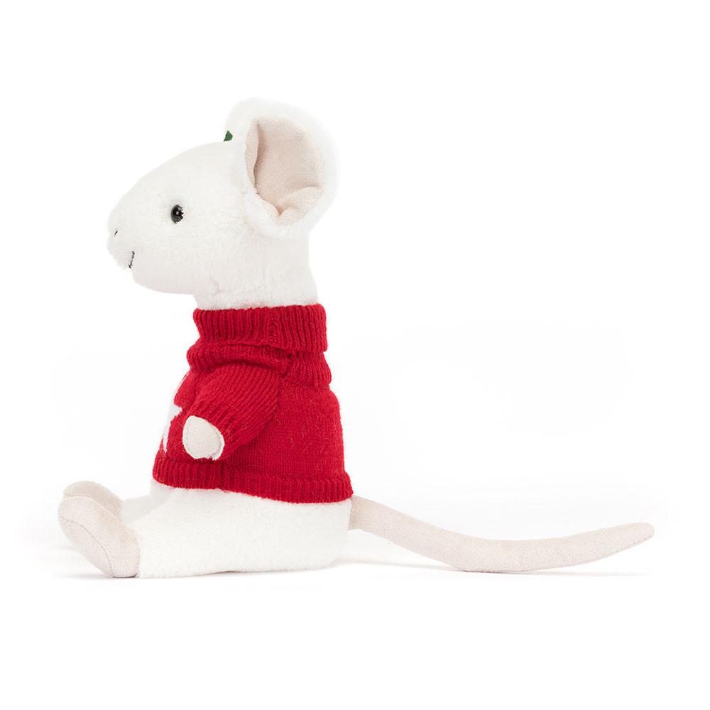 Peluche Jellycat Merry Mouse Jumper,18cm x 9cm x 7cm Branco | Portugal  CLTYU-8520