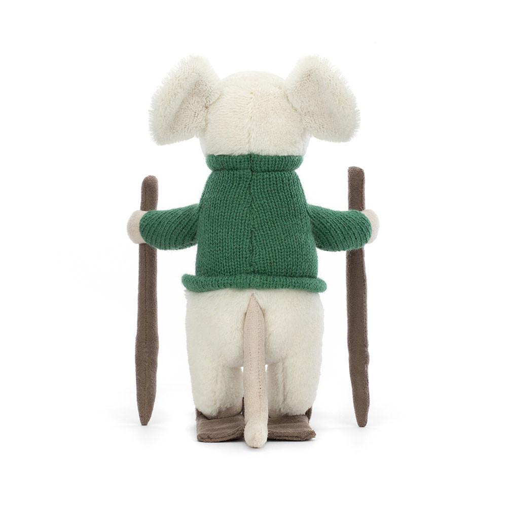 Peluche Jellycat Merry Mouse Skiing,19cm x 8cm x 15cm Branco | Portugal  EQKPC-6210