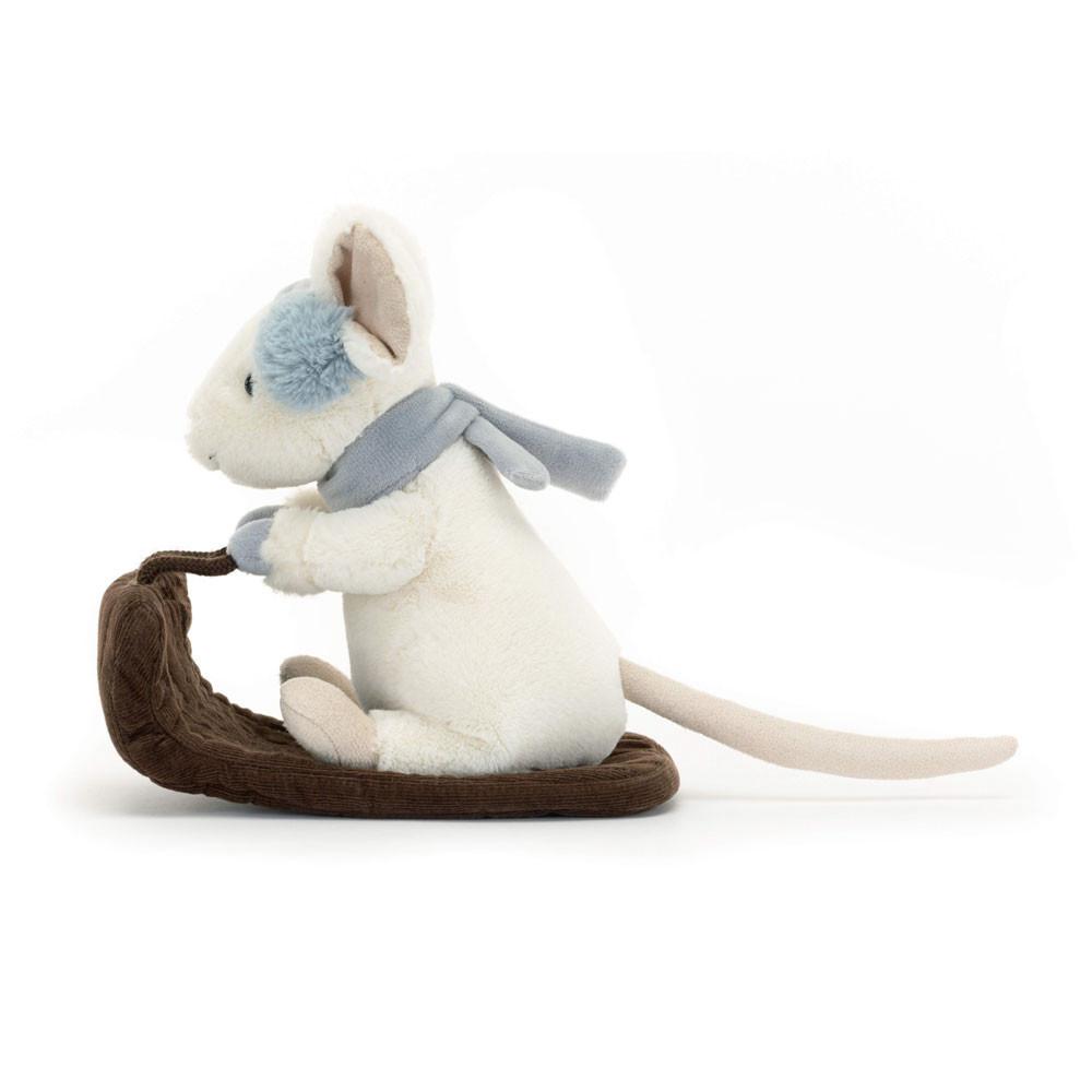 Peluche Jellycat Merry Mouse Sleighing,18cm x 11cm x 17cm Branco | Portugal  BDOSH-2935