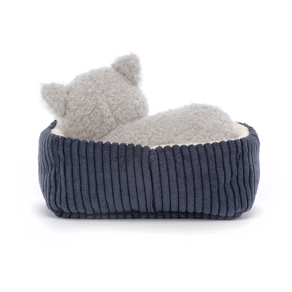 Peluche Jellycat Napping Nipper Cat,10cm x 15cm x 12cm Cinzentas | Portugal  UILRV-6307