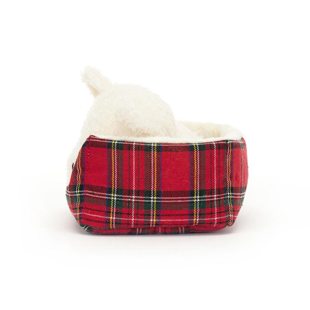 Peluche Jellycat Napping Nipper Westie,10cm x 15cm x 12cm Branco | Portugal  TFMEL-9512