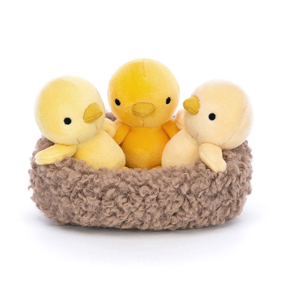 Peluche Jellycat Nesting Chickies,11cm x 13cm x 13cm Amarelas | Portugal  RUMHT-0243