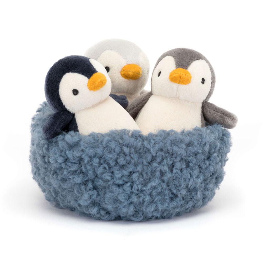 Peluche Jellycat Nesting Penguins,11cm x 13cm x 13cm Cinzentas | Portugal  JSMQU-1846