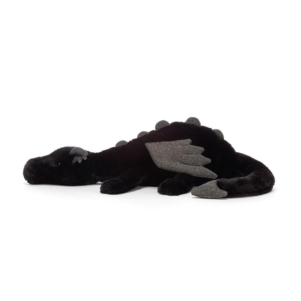 Peluche Jellycat Onyx Dragon,12cm x 14cm x 50cm Pretas | Portugal  XQVWE-3086